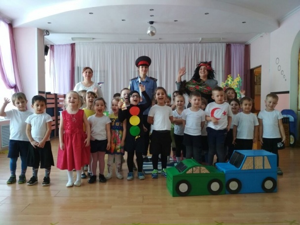 Игра по правилам дорожного движения прошла среди дошкольников в поселении Филимонковское